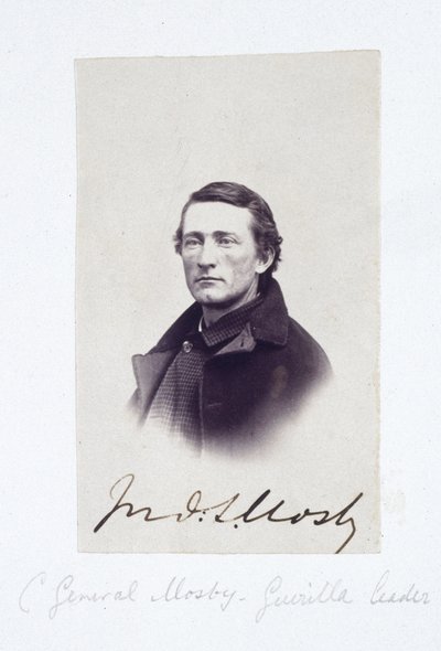 Retrato del General Mosby, líder guerrillero confederado, c. 1863 de Frederick (attr. to) Barnard