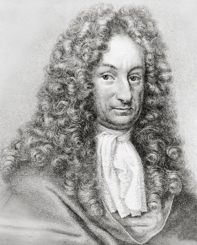 Retrato de Gottfried Wilhelm von Leibniz (1646-1716), matemático, filósofo y científico alemán de William Walcutt