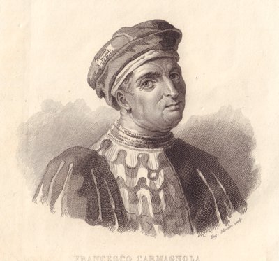 Retrato del líder militar italiano Francesco da Bussone, conocido como Carmagnola (1380-1432) de William Walcutt