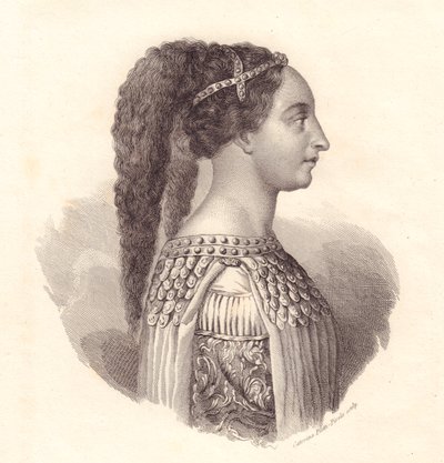 Retrato de la noble italiana Isotta degli Atti (circa 1432-1474) de William Walcutt