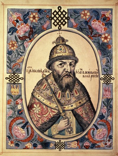 Retrato de Iván el Terrible (Iván IV) de Frederick (attr. to) Barnard