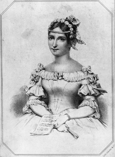Retrato de Laura Cinti-Damoreau (1801-1863), soprano francesa de William Walcutt