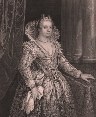 Retrato de María de Médici (1575-1642), Reina de Francia de William Walcutt