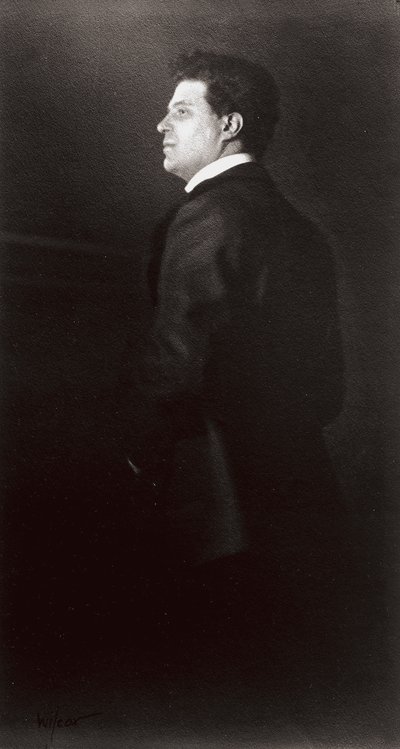 Retrato de Pietro Mascagni, el músico de Henry Charles Fehr