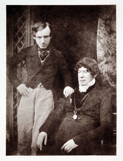 Retratos de Charles Kirkpatrick Sharpe (1781-1851), anticuario y artista escocés, con un colega desconocido de John Pardon