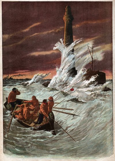 Reabastecimiento de un faro de Ferdinand Georg Waldmuller