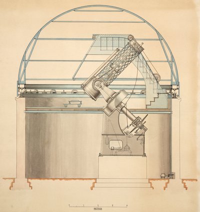 Telescopio reflector con cúpula de John Pardon
