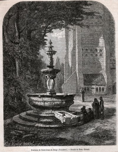 San Juan del Dedo, circa 1850 (grabado) de . .