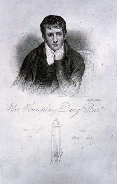Sir Humphry Davy, químico de Frederick (attr. to) Barnard