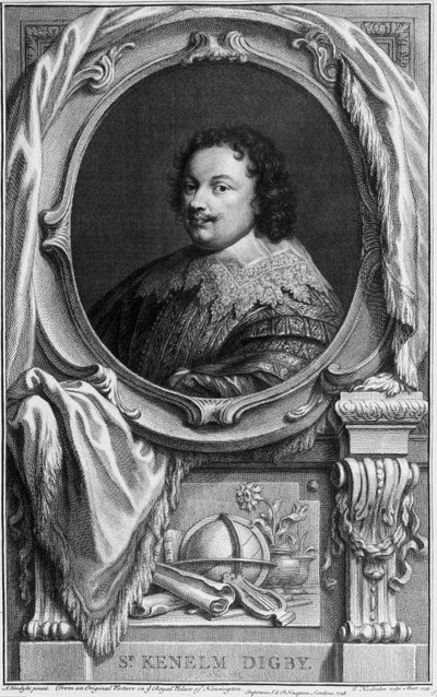 Sir Kenelm Digby, autor inglés, comandante naval y diplomático, c 1645 de Frederick (attr. to) Barnard
