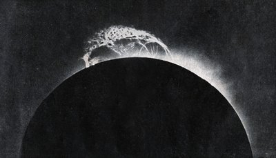 Erupción solar fotografiada en 1929 (impresión) de . .