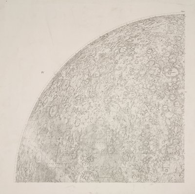 Cuadrante sureste del mapa lunar de Beer & Madler de John Pardon