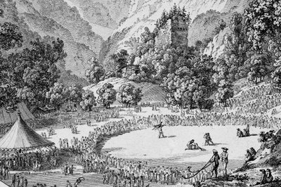 Suiza Unspunnenfest 1805 de Frederick (attr. to) Barnard