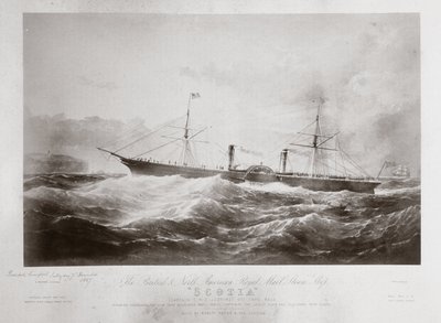 El barco de vapor de correo real británico y norteamericano 