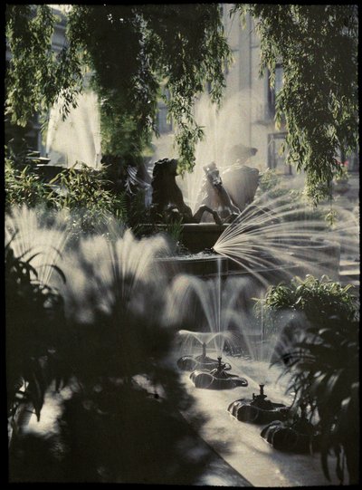 La Fuente de Neptuno, Cheltenham, c. 1910 de Frederick (attr. to) Barnard