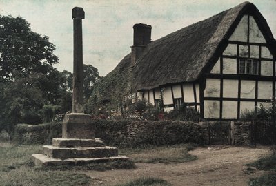 La cruz del pueblo, Ashton-Under-Hill, Gloucestershire de Frederick (attr. to) Barnard