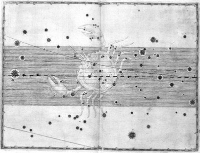 La constelación de Cáncer de Frederick (attr. to) Barnard