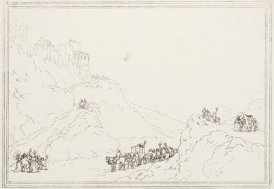 El primer cruce del Canal en globo, 7 de enero de 1785 de Frederick (attr. to) Barnard