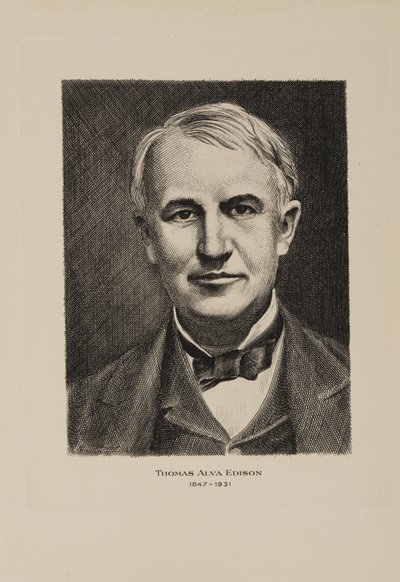 Thomas Alva Edison, inventor estadounidense, principios del siglo XX de Frederick (attr. to) Barnard