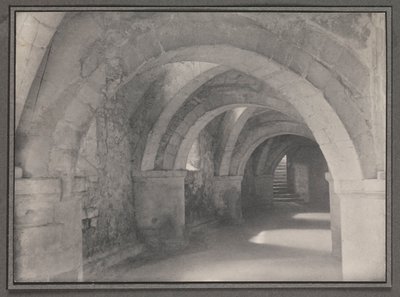 Triforio en la cripta de la Catedral de Gloucester de John Pardon