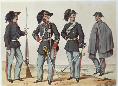 UNIFORMES - RISORGIMENTO ITALIANO, finales del siglo XIX de . .