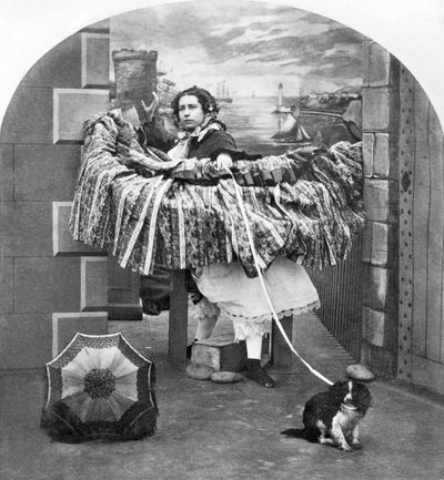 Reino Unido: Estereoscopio titulado Un asunto elegante, c. 1860 de Ferdinand Georg Waldmuller