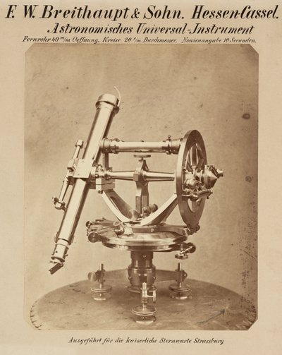 Círculo universal, Observatorio de Estrasburgo de Frederick (attr. to) Barnard