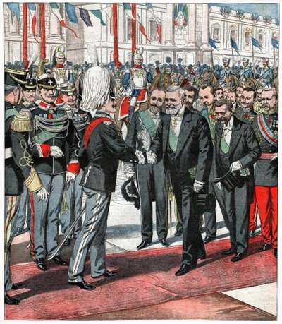 Víctor Manuel III y Émile Loubet de . .