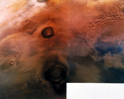 Volcanes en la superficie del planeta Marte de Frederick (attr. to) Barnard