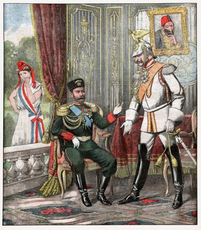 Guillermo II y Nicolás II de . .
