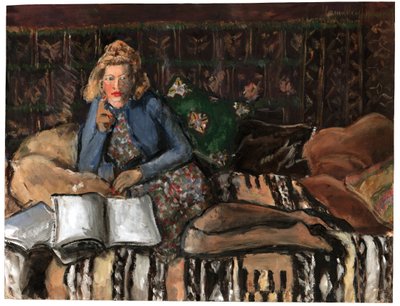 Mujer leyendo, ca 1940-1950 de . .