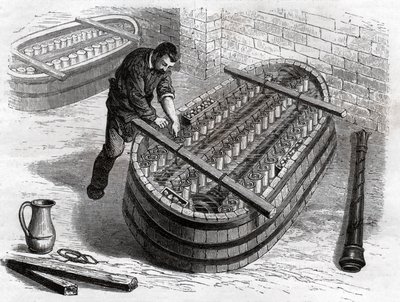 Trabajadores en la orfebrería de Frederick (attr. to) Barnard