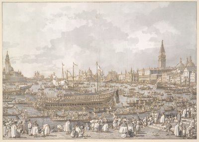 El Dux de Venecia partiendo hacia el Lido de Canaletto