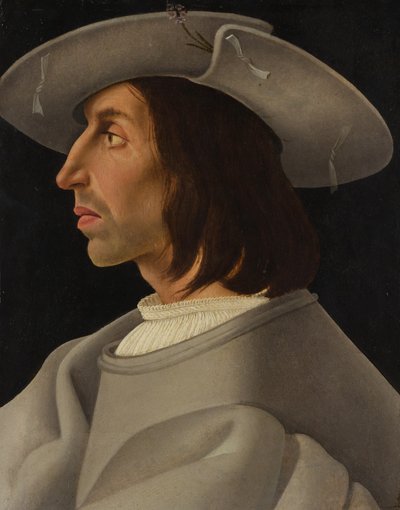 Retrato de un hombre de perfil, ca. 1525 de Italian Painter