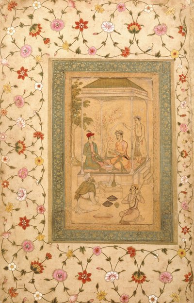 Los hijos de Akbar, Sultan Daniyal y Sultan Murad, c.1600-1605 de   Manohar