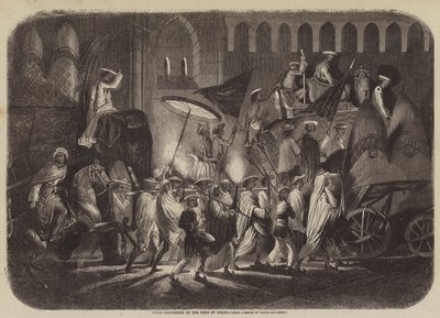 Procesión estatal del Rey de Delhi de after A. Soltykoff