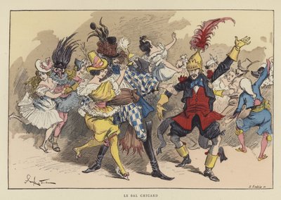 El baile Chicard de after Albert Robida