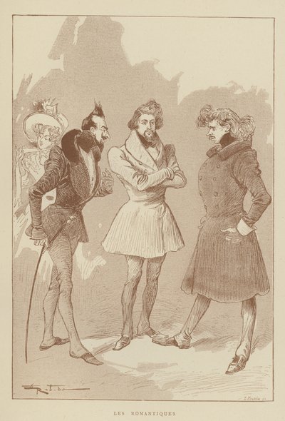 Los románticos de after Albert Robida