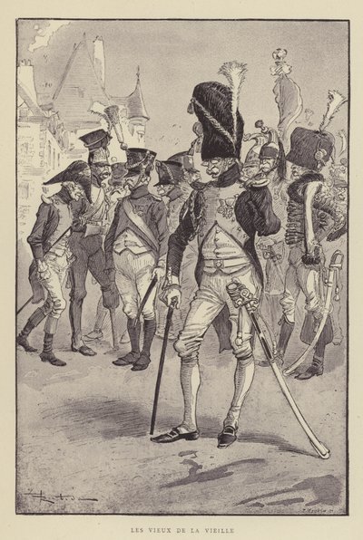 Los viejos de la vieja guardia de after Albert Robida