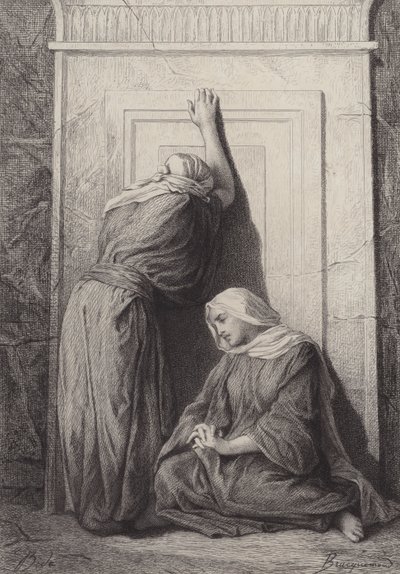 María Magdalena y la otra María de after Albert Robida