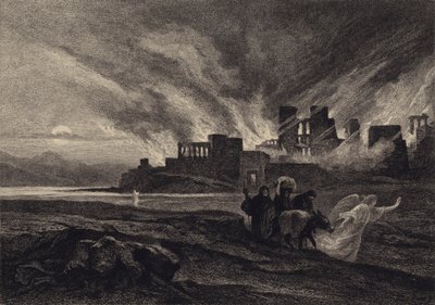 La destrucción de Sodoma de after Albert Robida