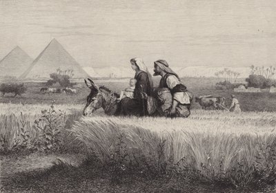 La huida a Egipto de after Albert Robida
