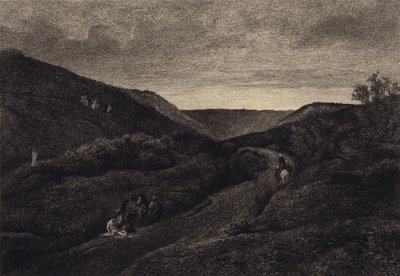 El buen samaritano de after Albert Robida