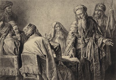 Los oficiales de los sumos sacerdotes de after Albert Robida