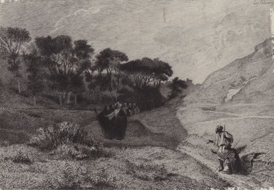 Los dos ciegos de Jericó de after Albert Robida