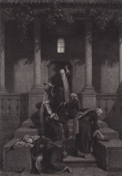 Las vírgenes prudentes y las necias de after Albert Robida