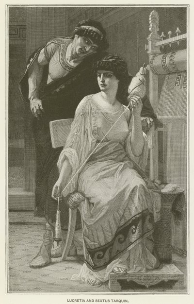 Lucrecia y Sexto Tarquinio de after Alexandre Cabanel