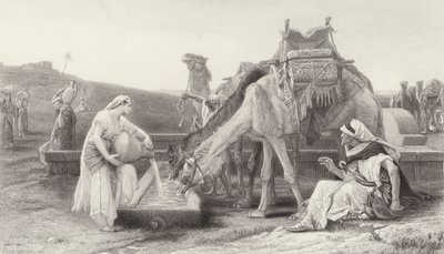 Rebeca y Eliezer de after Alexandre Cabanel