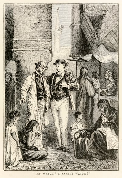 ¿Mi reloj? ¡Un reloj de familia!, de La vuelta al mundo en ochenta días de Julio Verne de after Alphonse Marie de Neuville