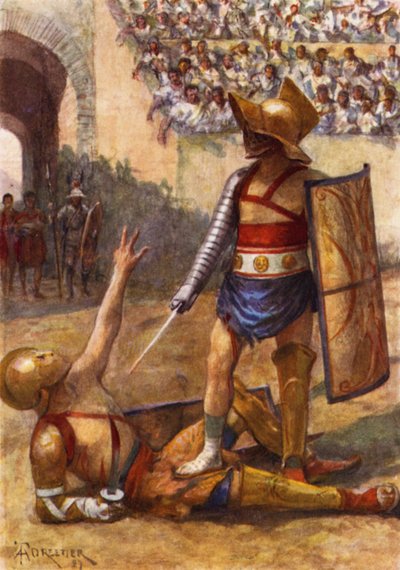 Gladiadores, el fin del combate de after Amedee Forestier
